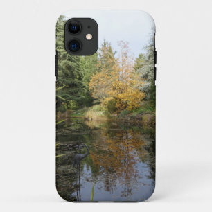 Capa Para iPhone Da Case-Mate Imagem de cena de jardim relaxante, belas árvores.