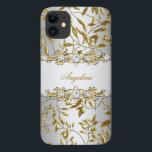 Capa Para iPhone Da Case-Mate Imagem de Jogo de Diamante Dourado Silver White<br><div class="desc">Elegante Classy Silver White Diamond Jewel Image Fabuloso produto para Adultos,  Meninas adolescentes,  Zizzago criou este design,  POR FAVOR,  NOTE todas as imagens planas! Eles não têm brilho real,  joias de diamantes ou Arcos reais!</div>