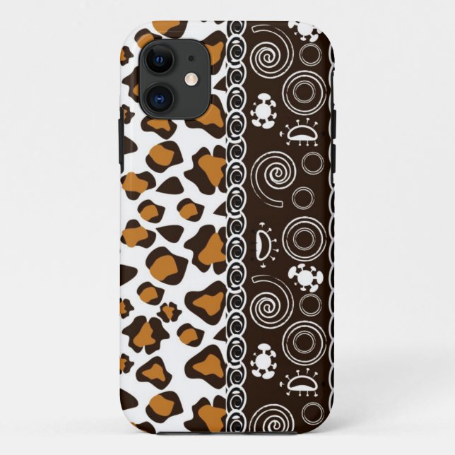 Capa Para iPhone Da Case-Mate Impressão africano com teste padrão da pele da (Verso)