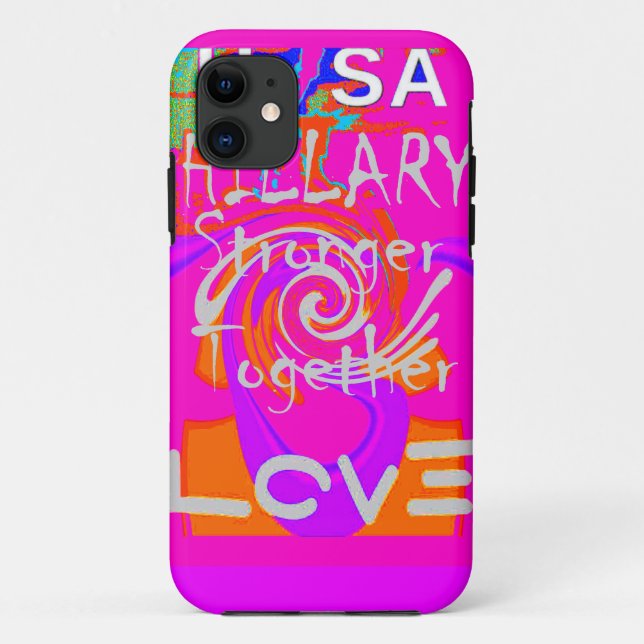 Capa Para iPhone Da Case-Mate Impressão de Arte de Inspiração Hillary com Bordas (Verso)