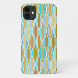 Capa Para iPhone Da Case-Mate Impressão de fita do século médio - blues e neutra