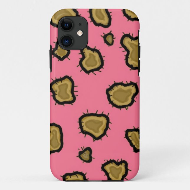 Capa Para iPhone Da Case-Mate Impressão de leopardo rosa (Verso)