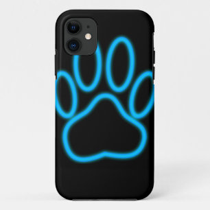 Capa Para iPhone Da Case-Mate Impressão de Paw Neon Azul