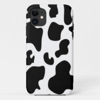 Impressão de Vaca Preta e Branca