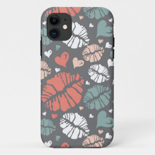 Capa Para iPhone Da Case-Mate Impressão do beijo e teste padrão do coração