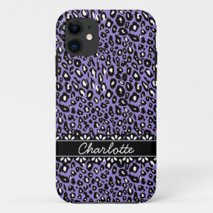 Capa Para iPhone Da Case-Mate Impressão e renda do leopardo roxo faseável