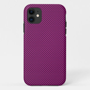 Capa Para iPhone Da Case-Mate Impressão roxo do estilo da fibra do carbono de
