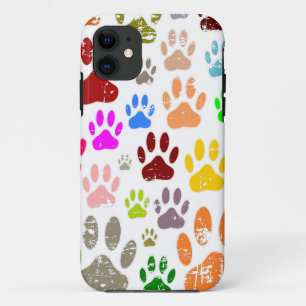 Capa Para iPhone Da Case-Mate Impressões coloridas de pata de cachorro