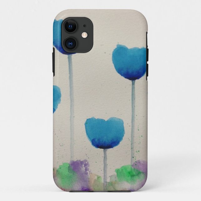 Capa Para iPhone Da Case-Mate iPhone 5/5s/5c da tulipa azul (Verso)