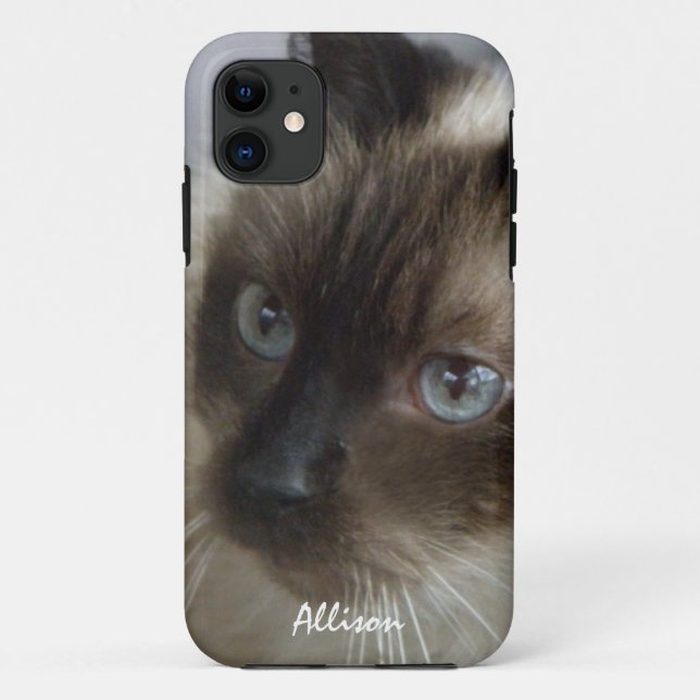Capa Para iPhone Da Case-Mate iPhone 5: Caixa Siamese personalizada do gatinho (Verso)