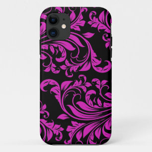 Capa Para iPhone Da Case-Mate iPhone cor-de-rosa & preto 5 das cores damasco