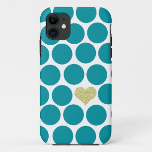 Capa Para iPhone Da Case-Mate iPhone do coração do brilho das bolinhas de