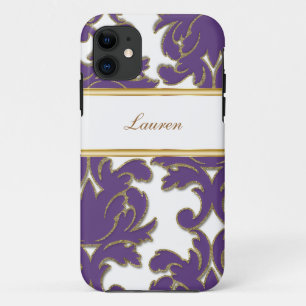 Capa Para iPhone Da Case-Mate iPhone do monograma do damasco 5 casos