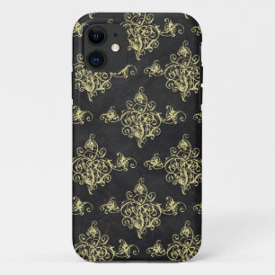 Capa Para iPhone Da Case-Mate iPhone Florístico Asiático Preto e Dourado