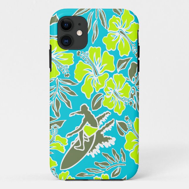 Capa Para iPhone Da Case-Mate iPhone havaiano de Pareau do surf 5 casos (Verso)