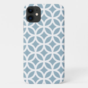 Capa Para iPhone Da Case-Mate iPhone, Plus e Pro, Padrão Geométrico Azul