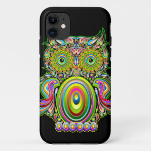 Capa Para iPhone Da Case-Mate iPhone psicadélico de Popart da coruja 5 casos