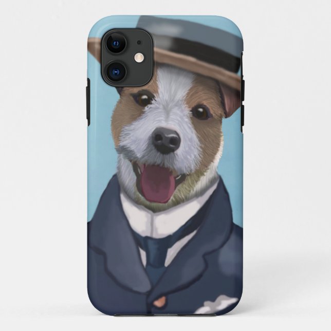 Capa Para iPhone Da Case-Mate Jack Russell em Boater (Verso)
