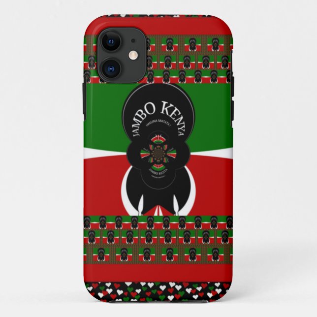 Capa Para iPhone Da Case-Mate Jambo Kenya Art Impressão (Verso)