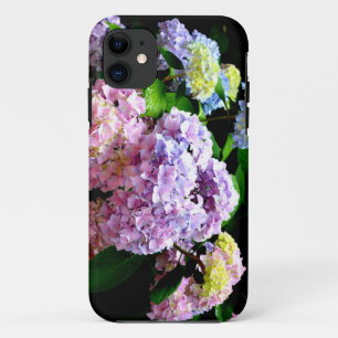 Capa Para iPhone Da Case-Mate Jardim Hydrangea, rosa, azul, floral roxo