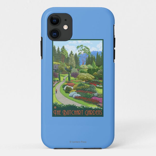 Capa Para iPhone Da Case-Mate Jardins de Butchart - baía de Brentwood (Verso)