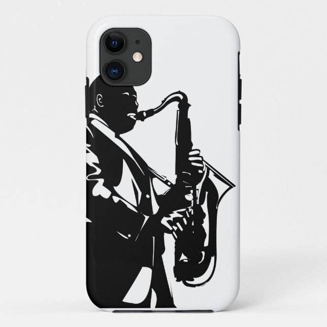 Capa Para iPhone Da Case-Mate jazz saxophone (Verso)