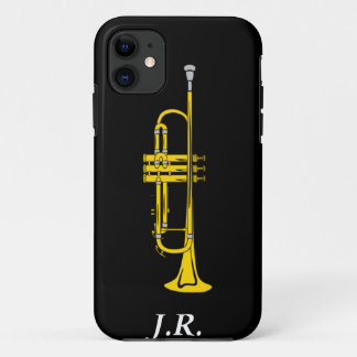 Capa Para iPhone Da Case-Mate Jazz Trumpet adicione suas Iniciais, case-mate Iph