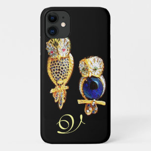 Capa Para iPhone Da Case-Mate JEWEL OWLS, Dourado, Azul Sapphire, Topaz White Pe
