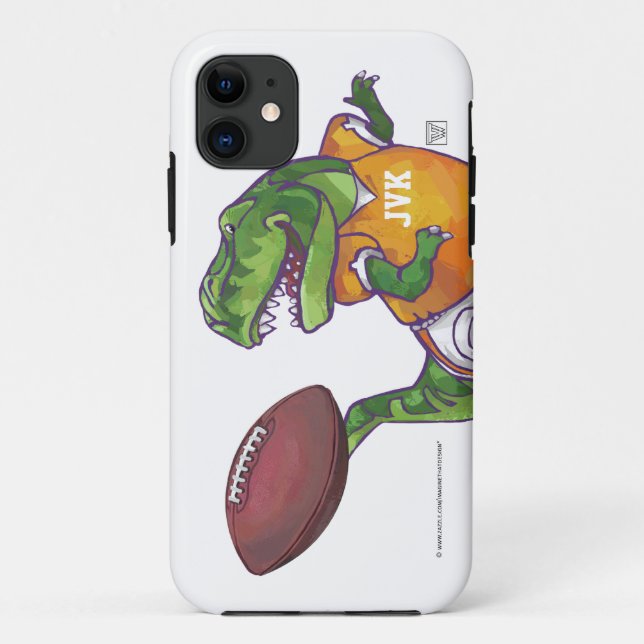 Capa Para iPhone Da Case-Mate Jogador de futebol do Dino (Verso)