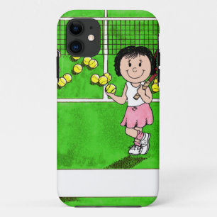 Capa Para iPhone Da Case-Mate Jogadora de tênis, Mulher - Presente de Cartoon Pe
