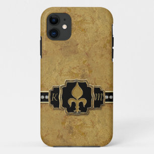 Capa Para iPhone Da Case-Mate Jóia do vintage do falso da flor de lis do olhar