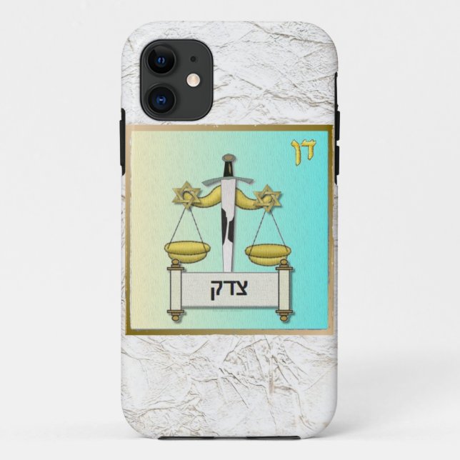 Capa Para iPhone Da Case-Mate Judaica 12 Tribos Israel Dan Art (Verso)