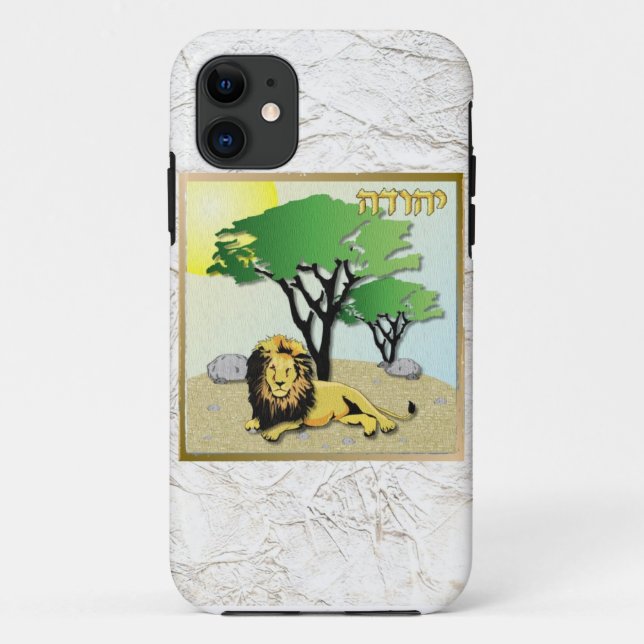 Capa Para iPhone Da Case-Mate Judaica 12 Tribos Israel Judah (Verso)