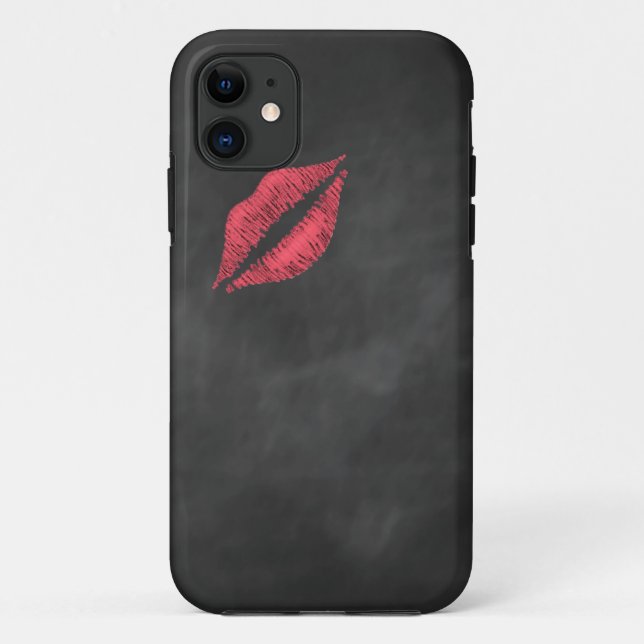 Capa Para iPhone Da Case-Mate Kiss iPhone 5 Case-Mate ID do Chalkboard (Verso)