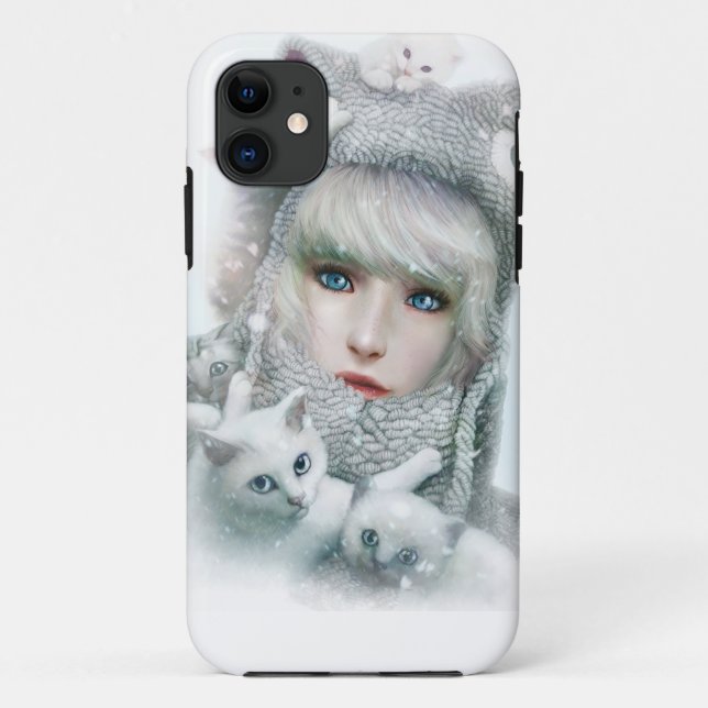 Capa Para iPhone Da Case-Mate Kitten Winter (Verso)