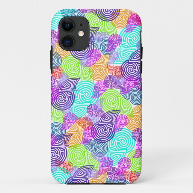 Capa Para iPhone Da Case-Mate Labirinto de Arte Padrão - Pastel (Verso)