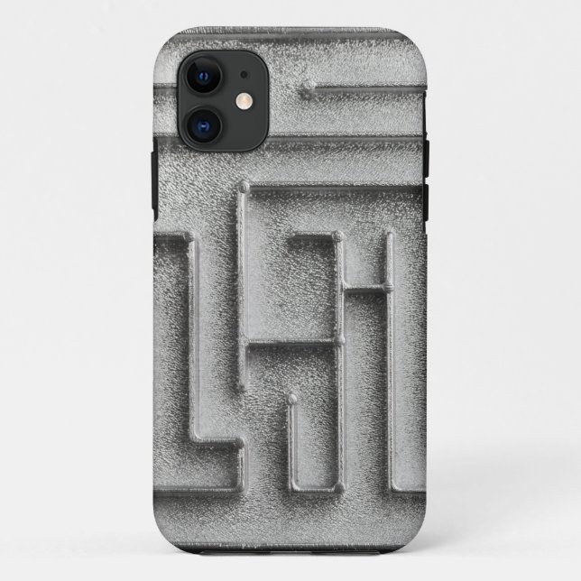 Capa Para iPhone Da Case-Mate Labirinto de prata (Verso)
