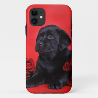 Capa Para iPhone Da Case-Mate Labrador filhote e rosas