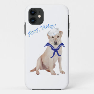 Capa Para iPhone Da Case-Mate Labrador Retriever Amarelo Marinheiro