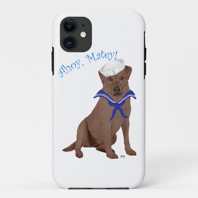 Capa Para iPhone Da Case-Mate Labrador Retriever Marrom Chocolate (Verso)