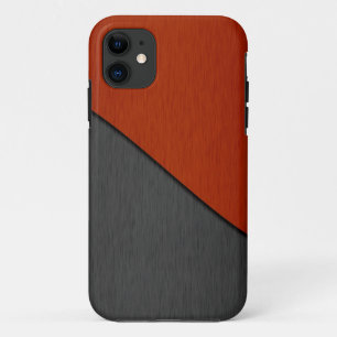 Capa Para iPhone Da Case-Mate Laranja e Cinza de aço inoxidável