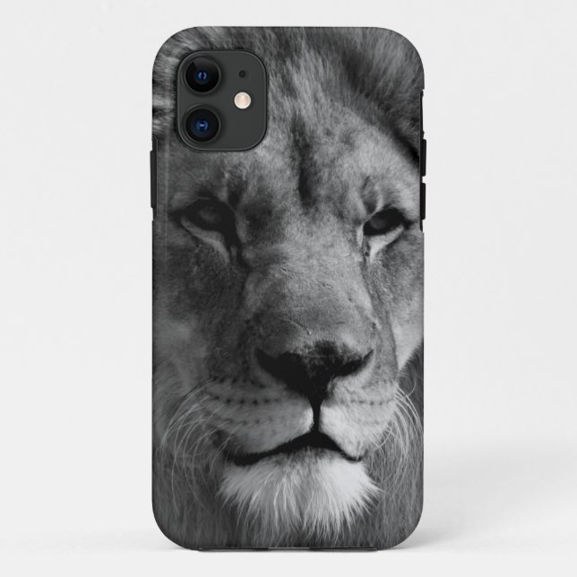 Capa Para iPhone Da Case-Mate Leão preto e branco (Verso)