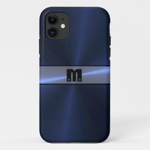 Capa Para iPhone Da Case-Mate Legal Blue Shinless Steel Metal 7