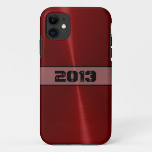 Capa Para iPhone Da Case-Mate Legal Red Shinless Steel Metal sem Manchas