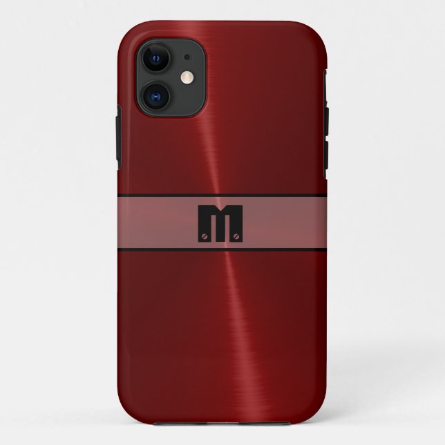Capa Para iPhone Da Case-Mate Legal Red Shiny Stainless Steel Metal 14 (Verso)