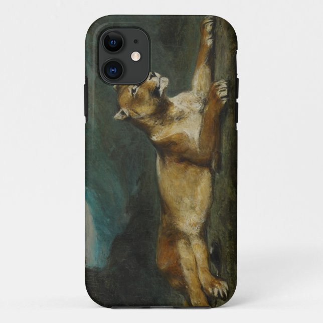 Capa Para iPhone Da Case-Mate Leoa que reclina, c.1855 (óleo no painel) (Verso)