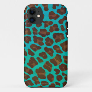 Capa Para iPhone Da Case-Mate Leopard Brown e Teal Impressão