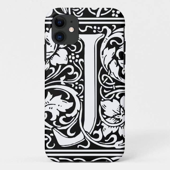 Capa Para iPhone Da Case-Mate Letra J Monograma Medieval Arte Nova (Verso)