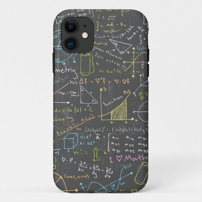 Capa Para iPhone Da Case-Mate Lições de Matemática (Verso)