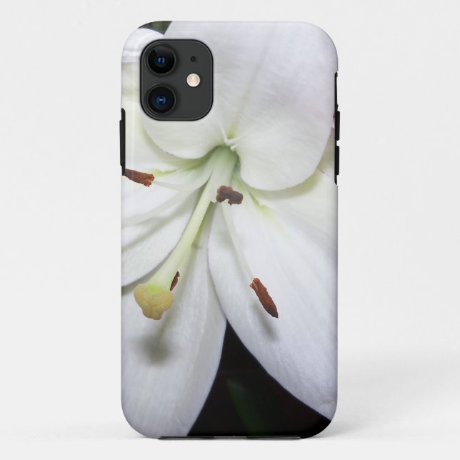Capa Para iPhone Da Case-Mate Lily branca perto (Verso)